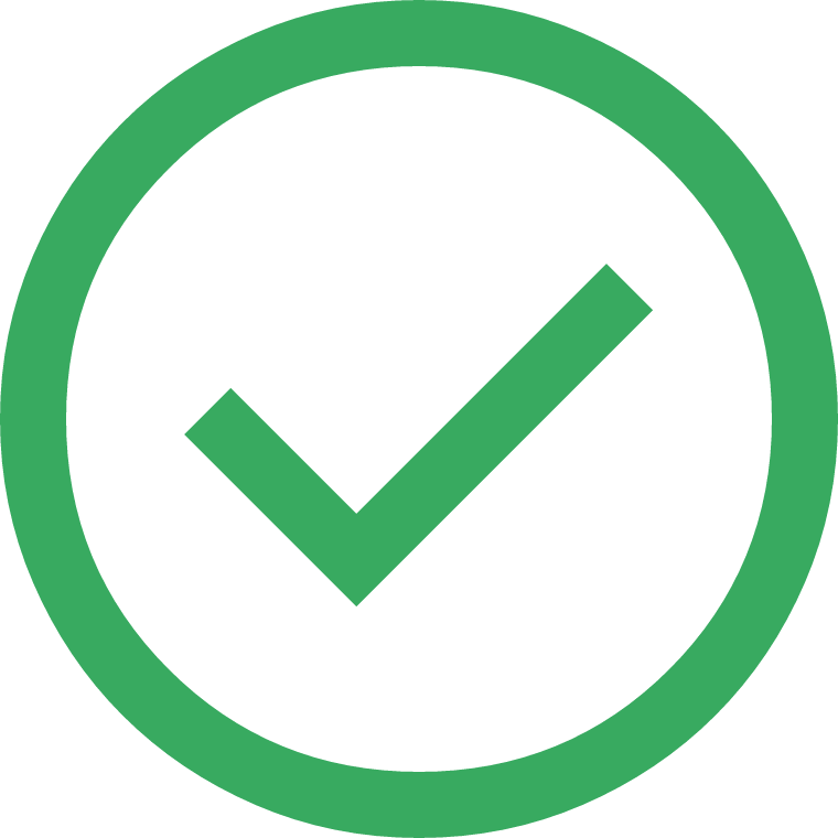Solution checkmark