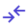 Two opposing arrows icon representing comparison and portfolio benchmarking
