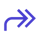 Forward pointing arrow icon representing strategic guidance and progress