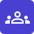 Group of people icon representing workforce size