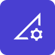 An icon depicting data points connected to a central node, representing data-driven design changes.
