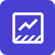 Icon displaying seventy percent conference room usage threshold