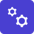 Gear icon representing technical implementation