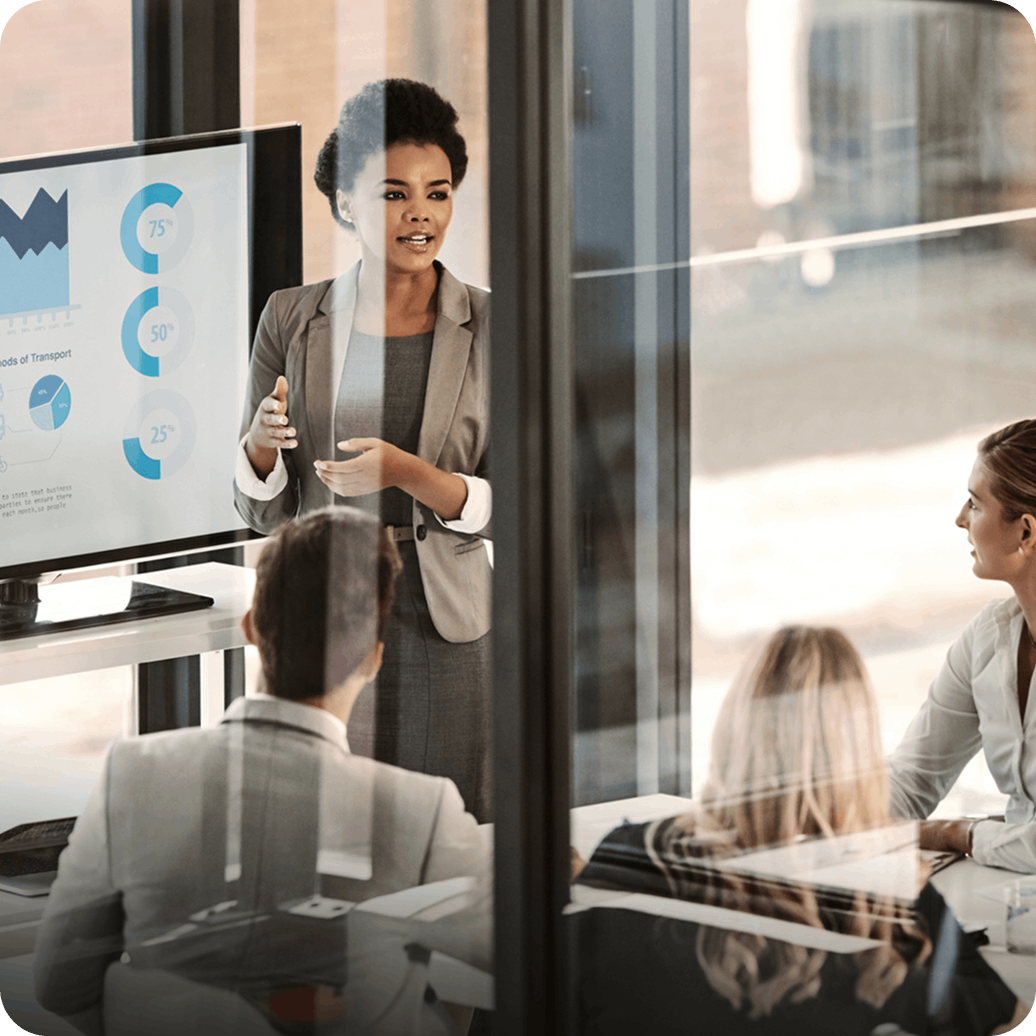 Modern conference room equipped with video conferencing tools and sensors Modern conference room equipped with video conferencing tools and sensors