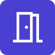 Icon showing fifteen percent average meeting room utilization