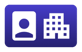 Real estate leader profile icon with office building symbol