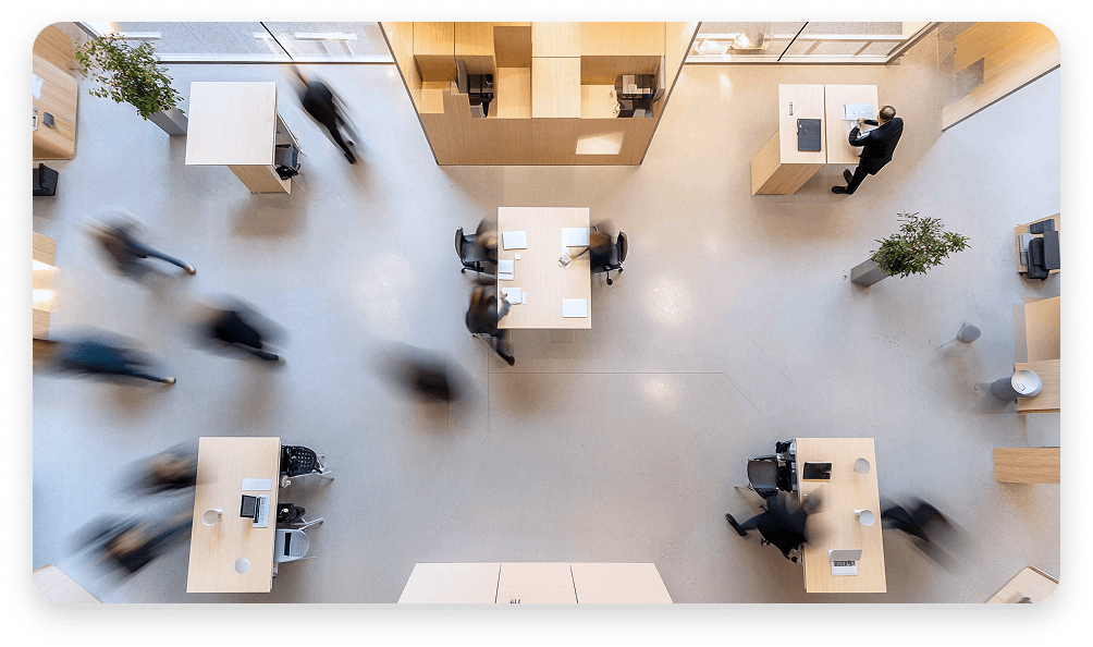 Office workers doing work in the office